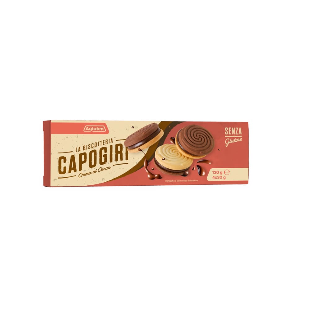AGLUTEN CAPOGIRI CREMA CACAO 120 G - Farma Nice
