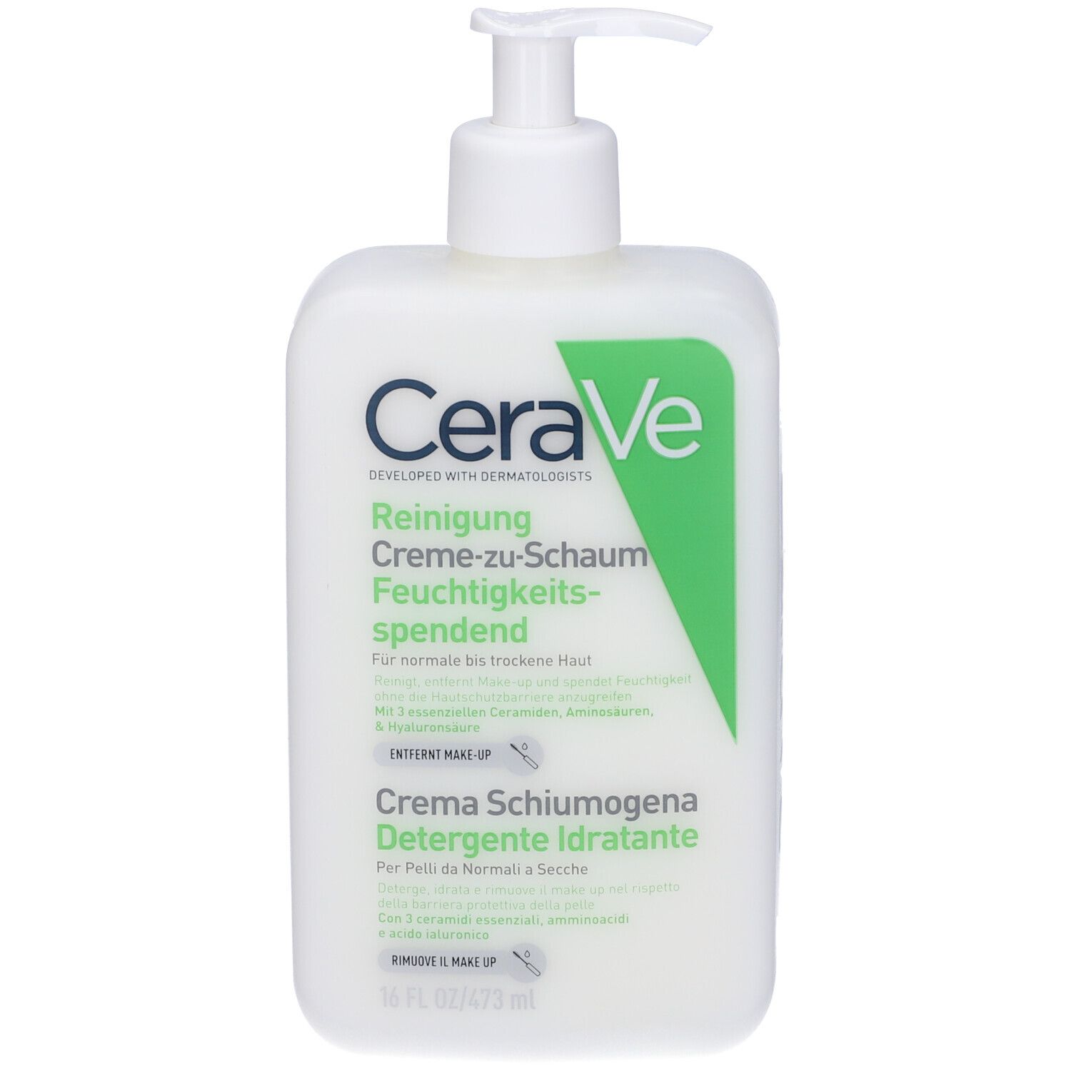 CERAVE CREAM TO FOAM CLEANSER 473 ML - Farma Nice