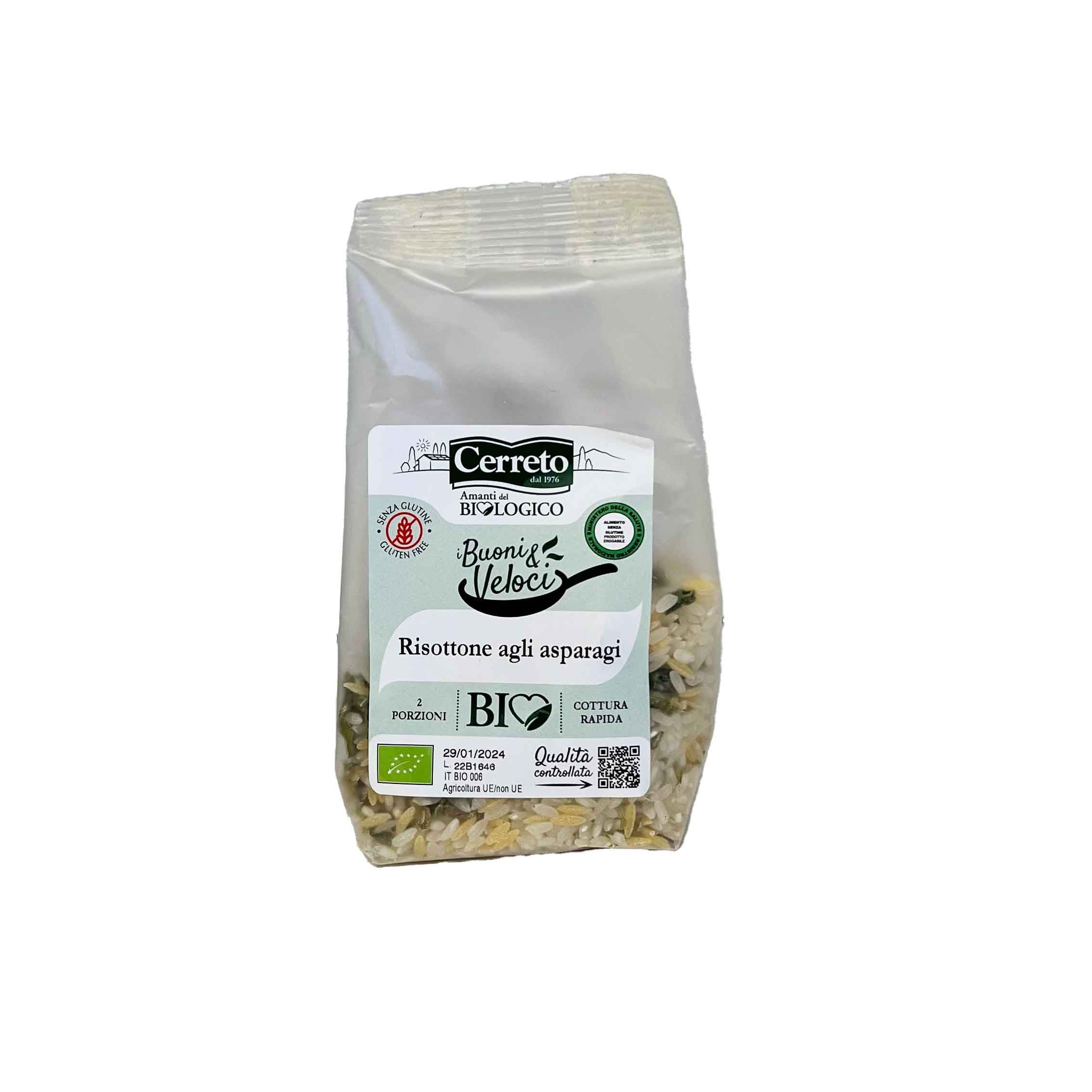 CERRETO BIO RISOTTONE AGLI ASPARAGI 140 G - Farma Nice