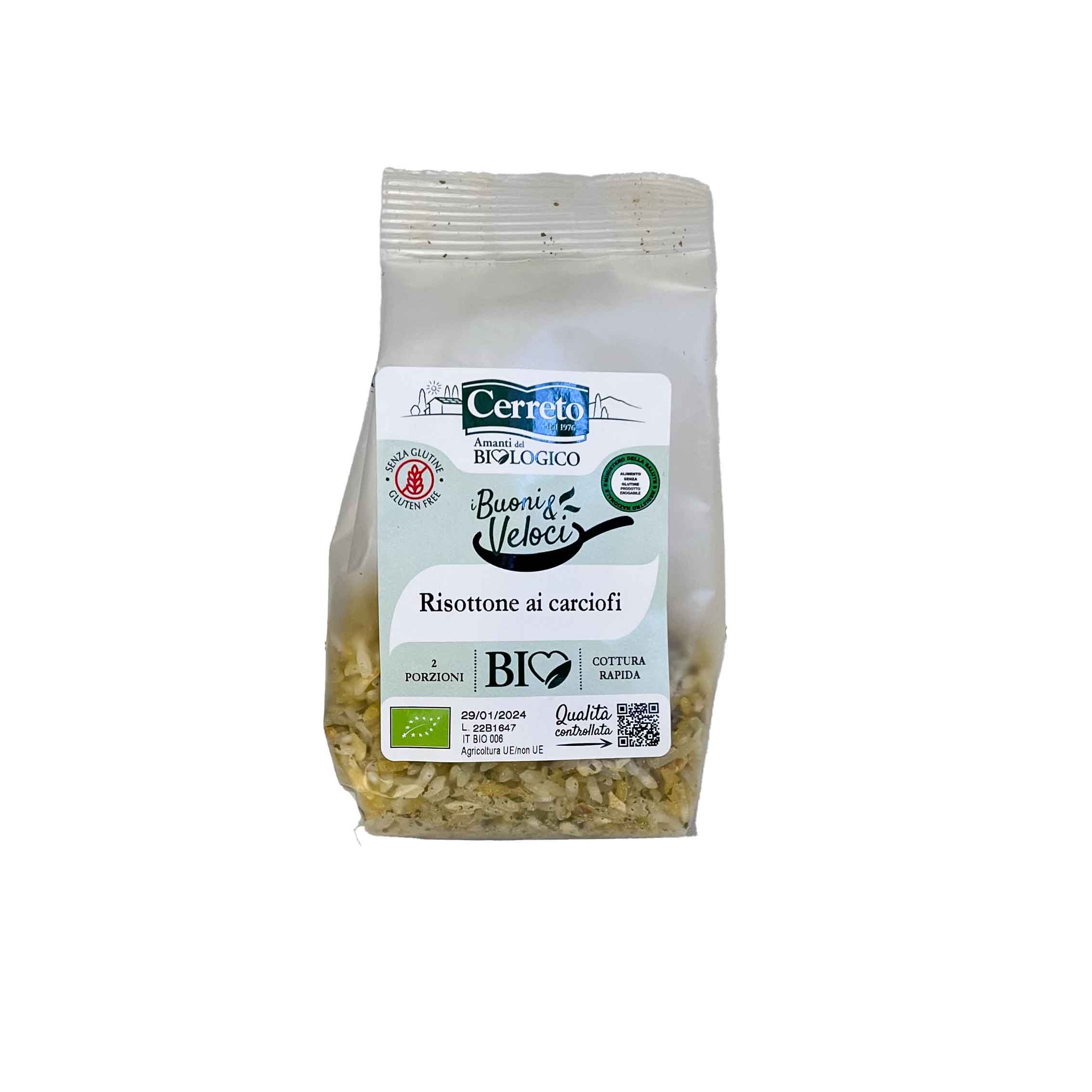 CERRETO BIO RISOTTONE AI CARCIOFI 140 G - Farma Nice
