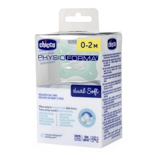 CHICCO DUAL SOFT SUCCHIETTO NEUTRO 0-2 MESI 1 PEZZO - Farma Nice