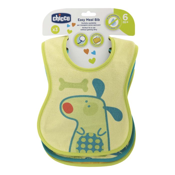 CHICCO BAVAGLINE PAPPA 6M+ 3PZ NEUTRE - Farma Nice