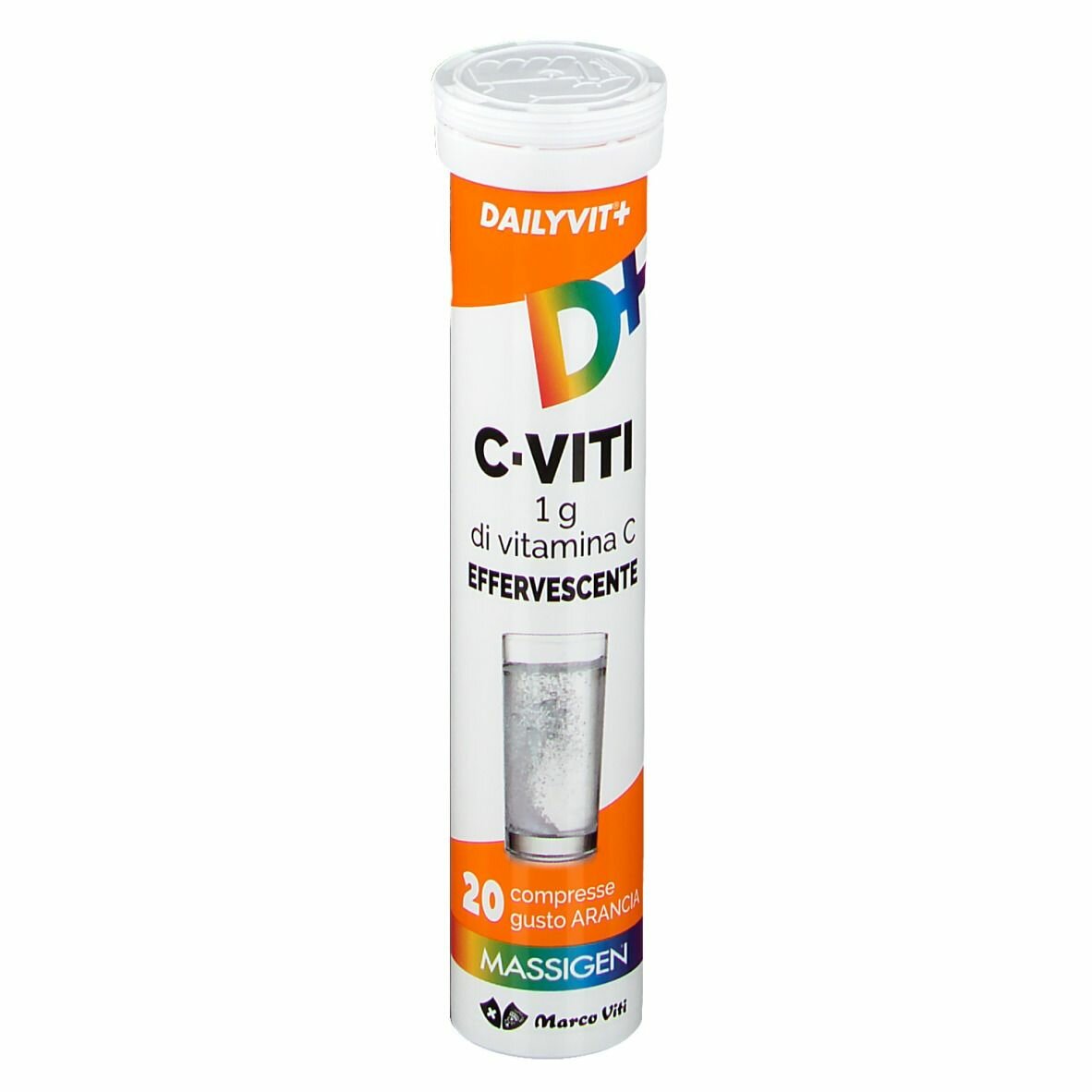 MASSIGEN VITAMINA C 1G EFFERVESCENTE 20 COMPRESSE - Farma Nice