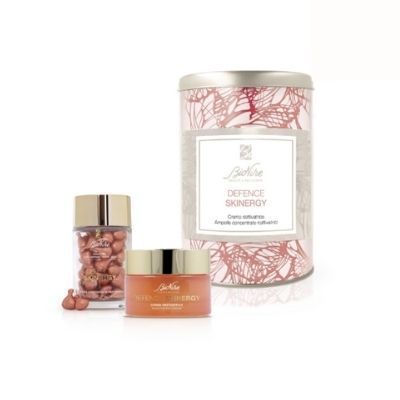 DEFENCE SKINERGY KIT NATALE 2021 60 AMPOLLE MONODOSE 24 ML + CREMA RIATTIVATRICE 50 ML - Farma Nice
