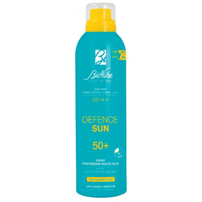 DEFENCE SUN SPRAY TRANSPARENT TOUCH 50+ 200 ML - Farma Nice