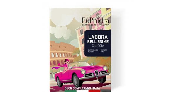 EUPHIDRA LABBRA BELLISSIME 03 CILIEGIA COFANETTO ROSSETTO MAT + BALSAMO LABBRA - Farma Nice