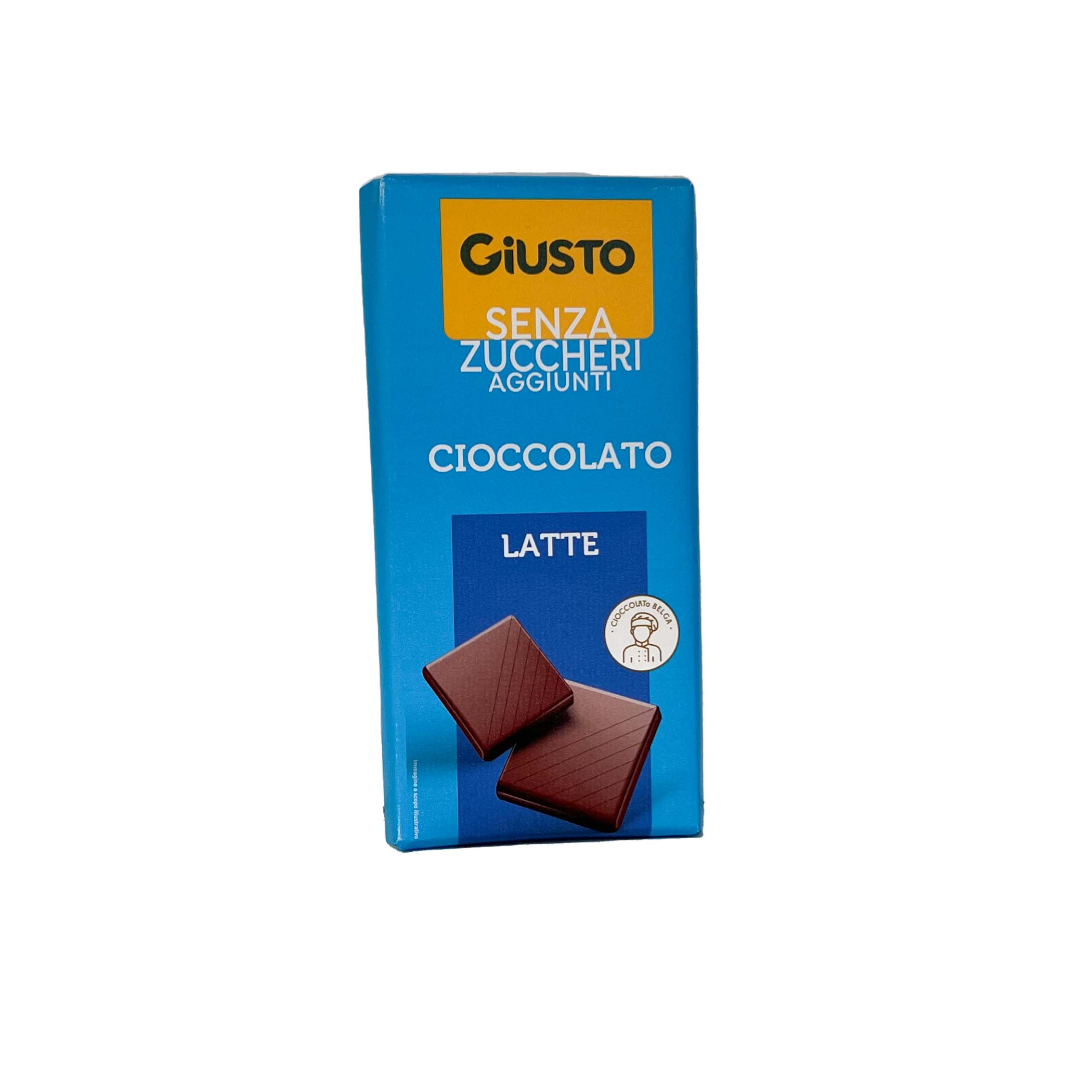 GIUSTO SENZA ZUCCHERO TAVOLETTA CIOCCOLATO LATTE 85 G - Farma Nice