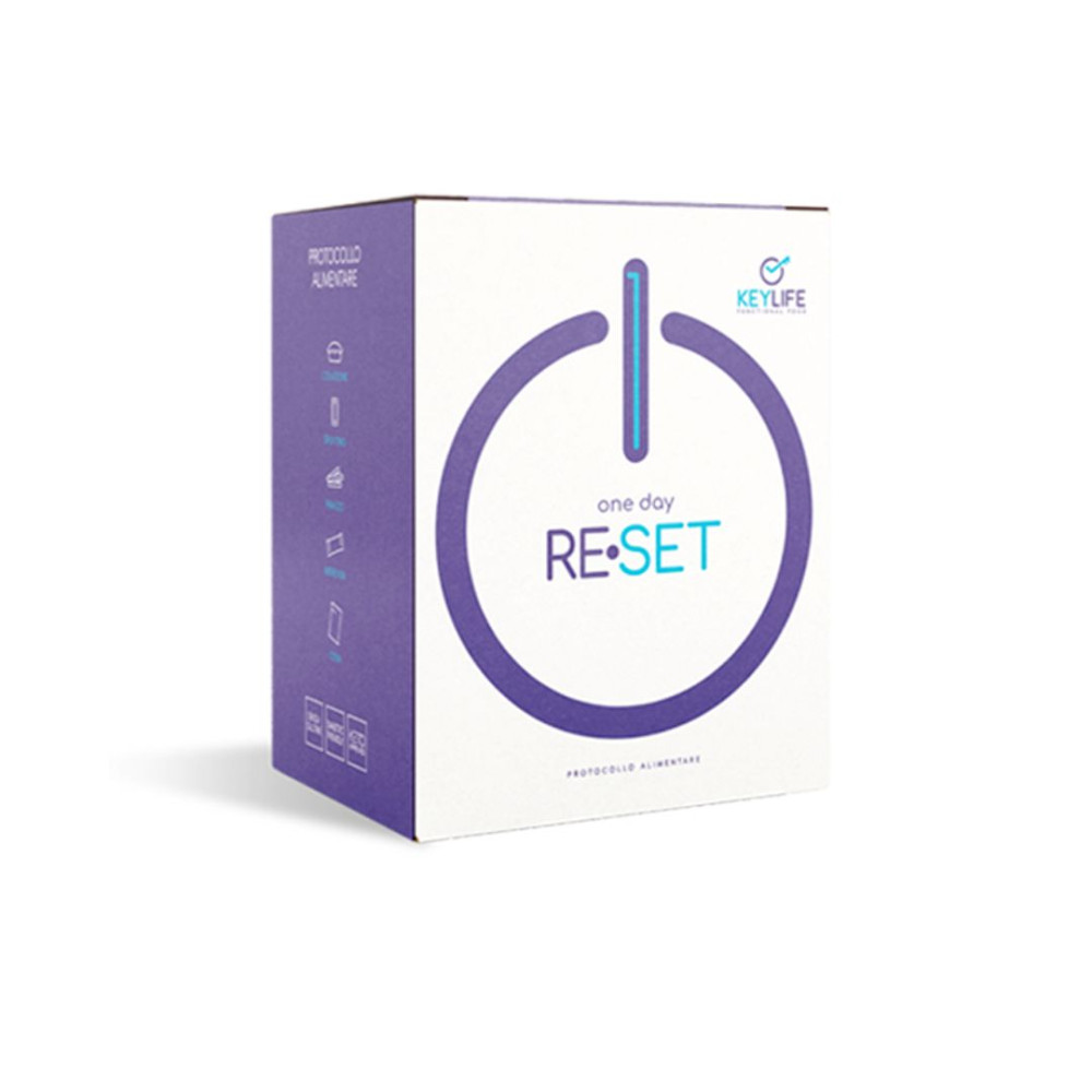 KEYLIFE KIT RESET ONE DAY KPLUMCAKE 45 G + KGRISSINI 40 G + KCRISP CIOCCOLATO FONDENTE BARRETTA 35 G + KSOUP ASPARAGI 25,5 G + KEYMINERAL 12 BUSTE - Farma Nice