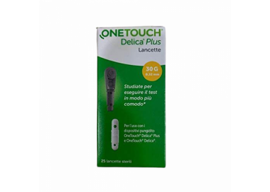 LANCETTE PUNGIDITO ONETOUCH DELICA PLUS 25 PEZZI - Farma Nice