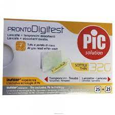 LANCETTE PUNGIDITO PIC PRONTO DIGITEST GAUGE 32 25 PEZZI - Farma Nice