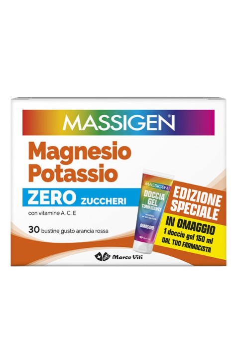 MASSIGEN MAGNESIO POTASSIO SENZA ZUCCHERO 30 BUSTINE EDIZIONE SPECIALE 2026