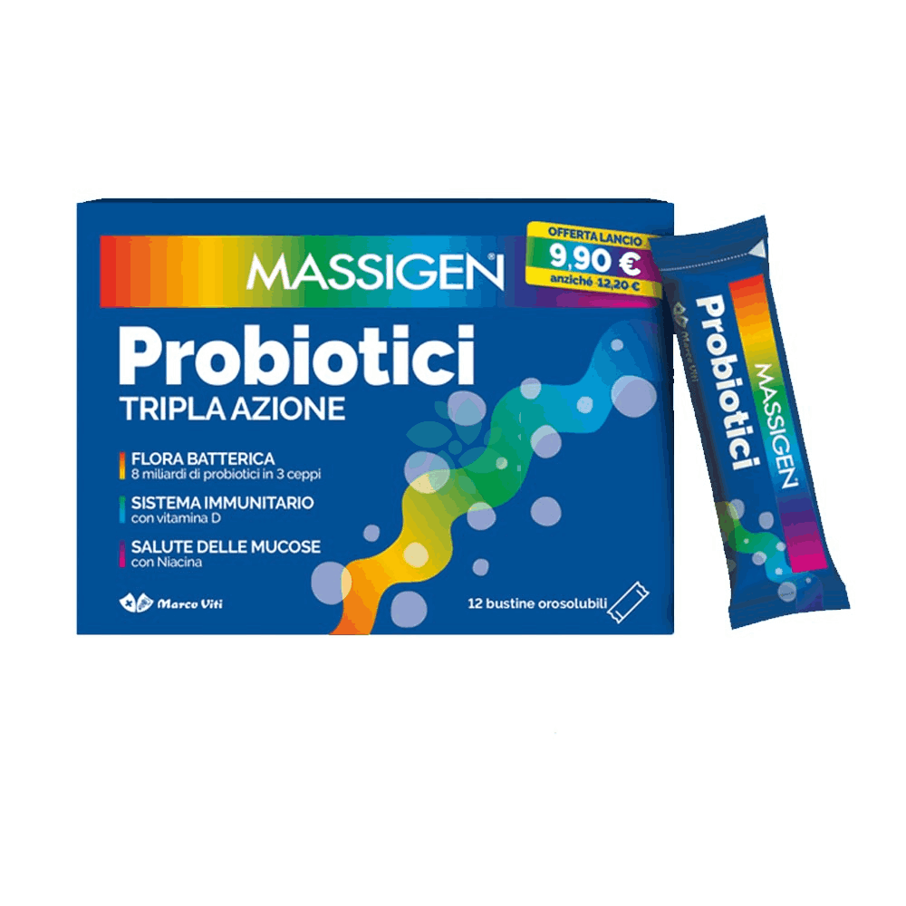 MASSIGEN PROBIOTICI 12 STICKPACK - Farma Nice