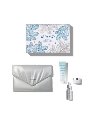 MIAMO COFANETTO PROTOCOLLO INTENSE GLOW 1 AGE REVERSE GLOW PRIMER SERUM 30 ML + 1 ENZYME PEEL O2 GLOW MASQUE 25 ML + 1 AGE REVERSE MASQUE 10 ML - Farma Nice
