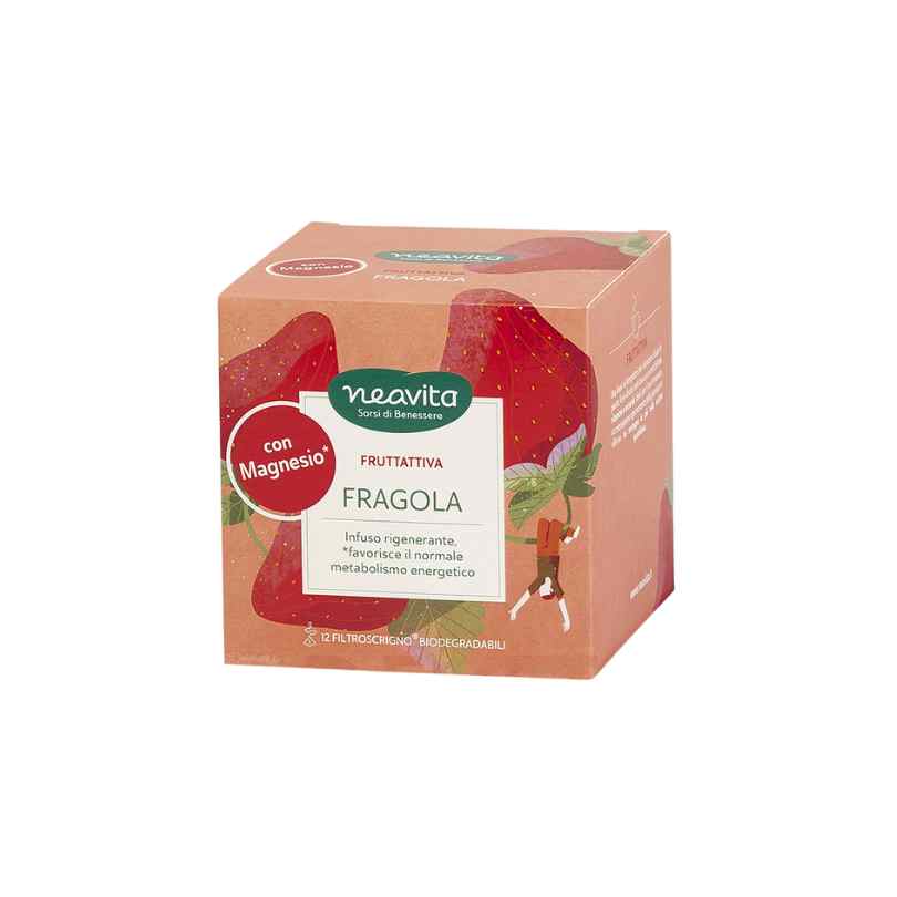 NEAVITA FRUTTATTIVA FRAGOLA E MAGNESIO 12 FILTRI 2,8 G - Farma Nice