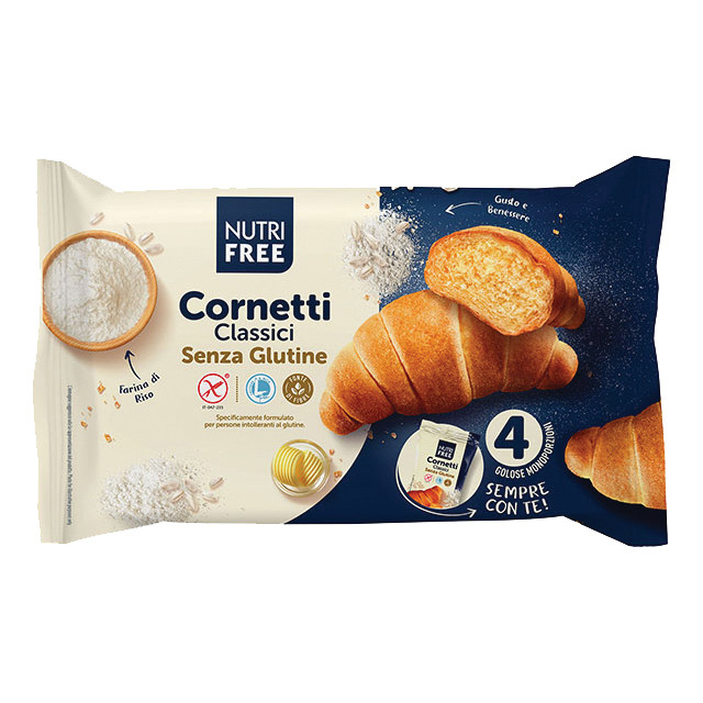 NUTRIFREE CORNETTI CLASSICI 4 PEZZI DA 50 G - Farma Nice