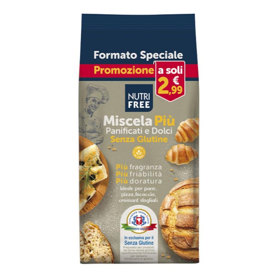 NUTRIFREE MISCELA PIU' PANIFICATI E DOLCI 500 G - Farma Nice