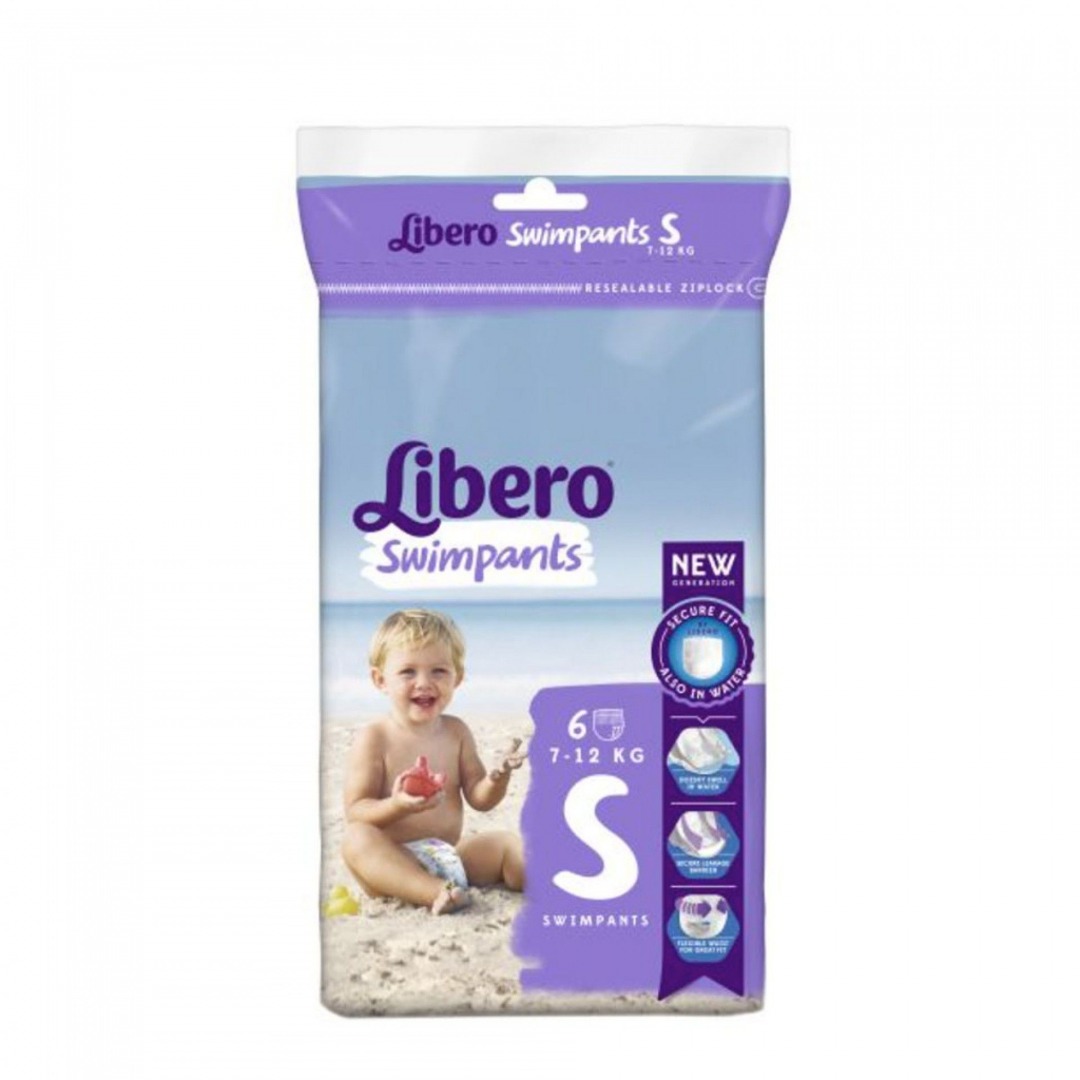 PANNOLINI MARE/PISCINA LIBERO SWIM PANTS PER BAMBINO TAGLIA S 6 PEZZI - Farma Nice
