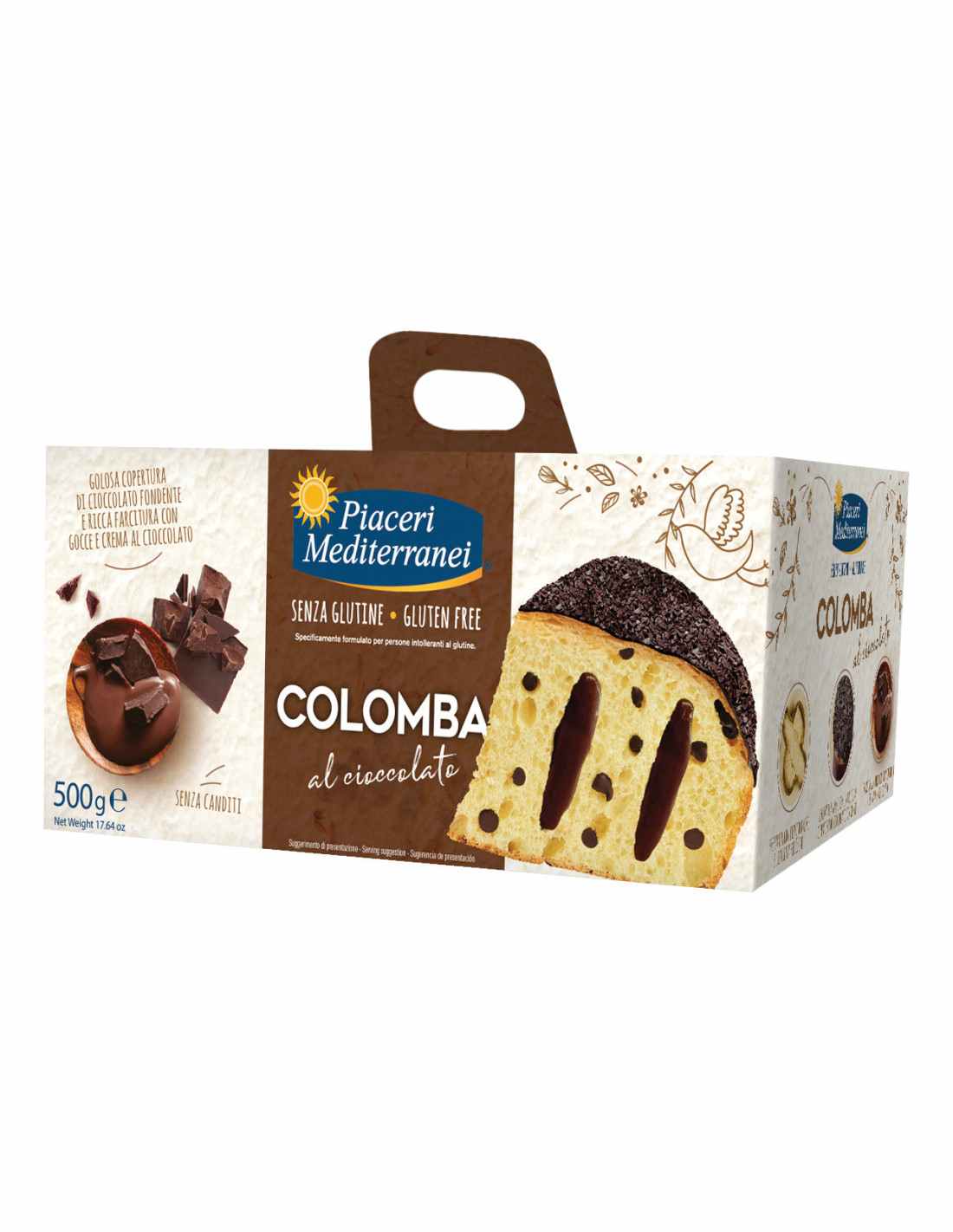 PIACERI MEDITERRANEI COLOMBA CIOCCOLATO 500 G - Farma Nice