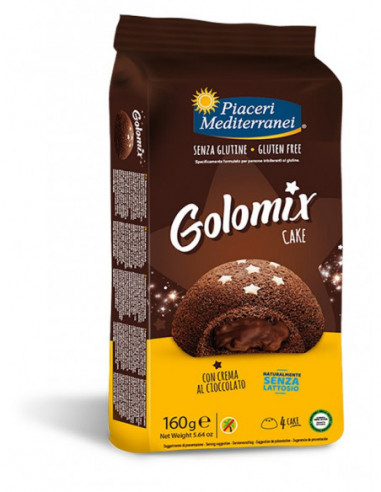 PIACERI MEDITERRANEI GOLOMIX CAKE 4 PEZZI DA 40 G - Farma Nice