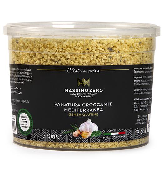 PREPARATO PANATURA CROCCANTE MEDITERRANEA SENZA GLUTINE 270 G - Farma Nice