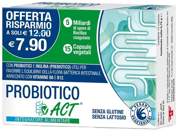 PROBIOTICO ACT 15 CAPSULE VEGETALI - Farma Nice