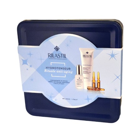 RILASTIL COFANETTO HYDROTENSEUR 1 RILASTIL HYDROTENSEUR GOCCE ELASTICIZZANTI 15 ML + 1 RILASTIL HYDROTENSEUR CREMA IDRATANTE 50 ML + 1 RILASTIL HYDROTENSEUR 3 FIALE 1 ML - Farma Nice