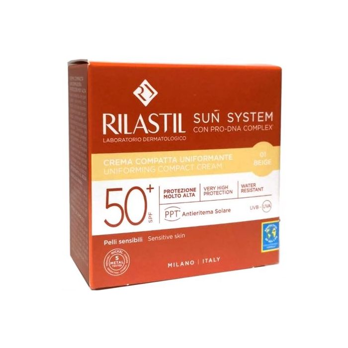 RILASTIL SUN PPT 50+ COMPATTO BEIGE NUOVA FORMULA 10 ML - Farma Nice