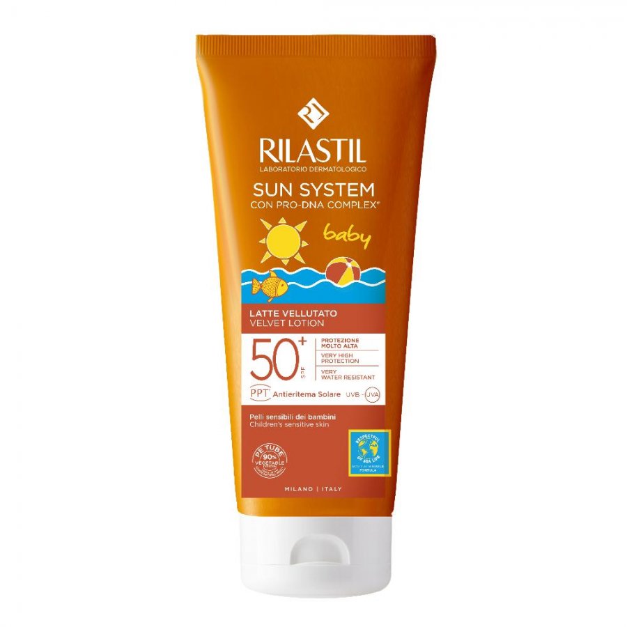 RILASTIL SUN PPT SPF 50+ BABY LATTE VELLUTO 200 ML - Farma Nice