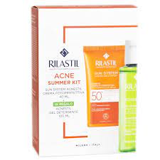 RILASTIL SUN SYSTEM ACNESTIL SPF50+ CREMA + DETERGENTE - Farma Nice