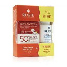 RILASTIL SUN SYSTEM LATTE BABY FLUIDO 200 ML + DERMASTIL DETERGENTE 250 ML - Farma Nice
