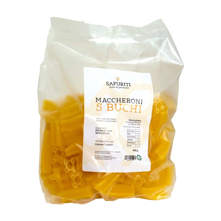 SAPURITI MACCHERONI 5 BUCHI 400 G - Farma Nice