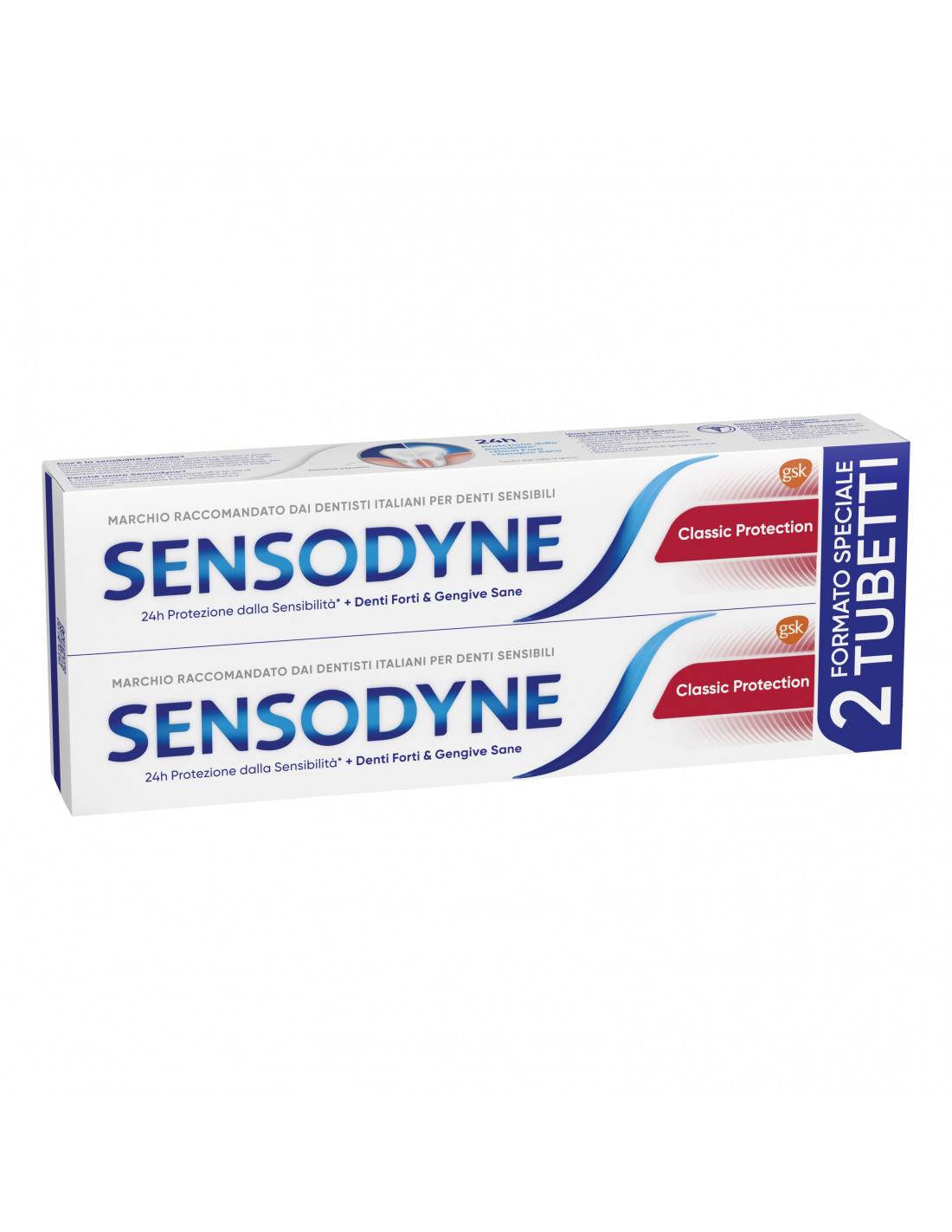 SENSODYNE CLASSICO PROTECTION 2 X 75 ML - Farma Nice