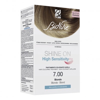 SHINE ON HIGH SENSITIVITY PLUS BIONDO 7,00 RIVELATORE IN CREMA 75 ML + CREMA COLORANTE 50 ML - Farma Nice
