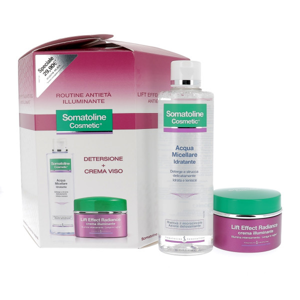 SOMATOLINE C VISO RADIANCE CREMA GIORNO 50 ML + ACQUA MICELLARE 200 ML 2019 - Farma Nice