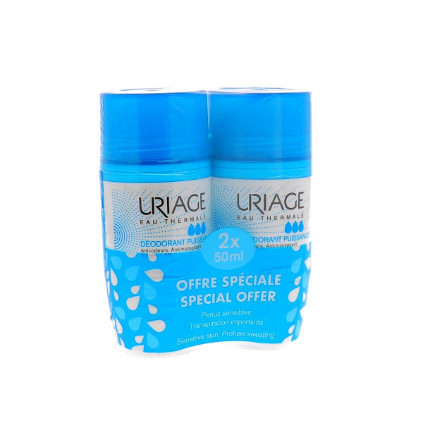 URIAGE DEODORANTE POWER 1+1 PROMO 50 ML + 50 ML - Farma Nice