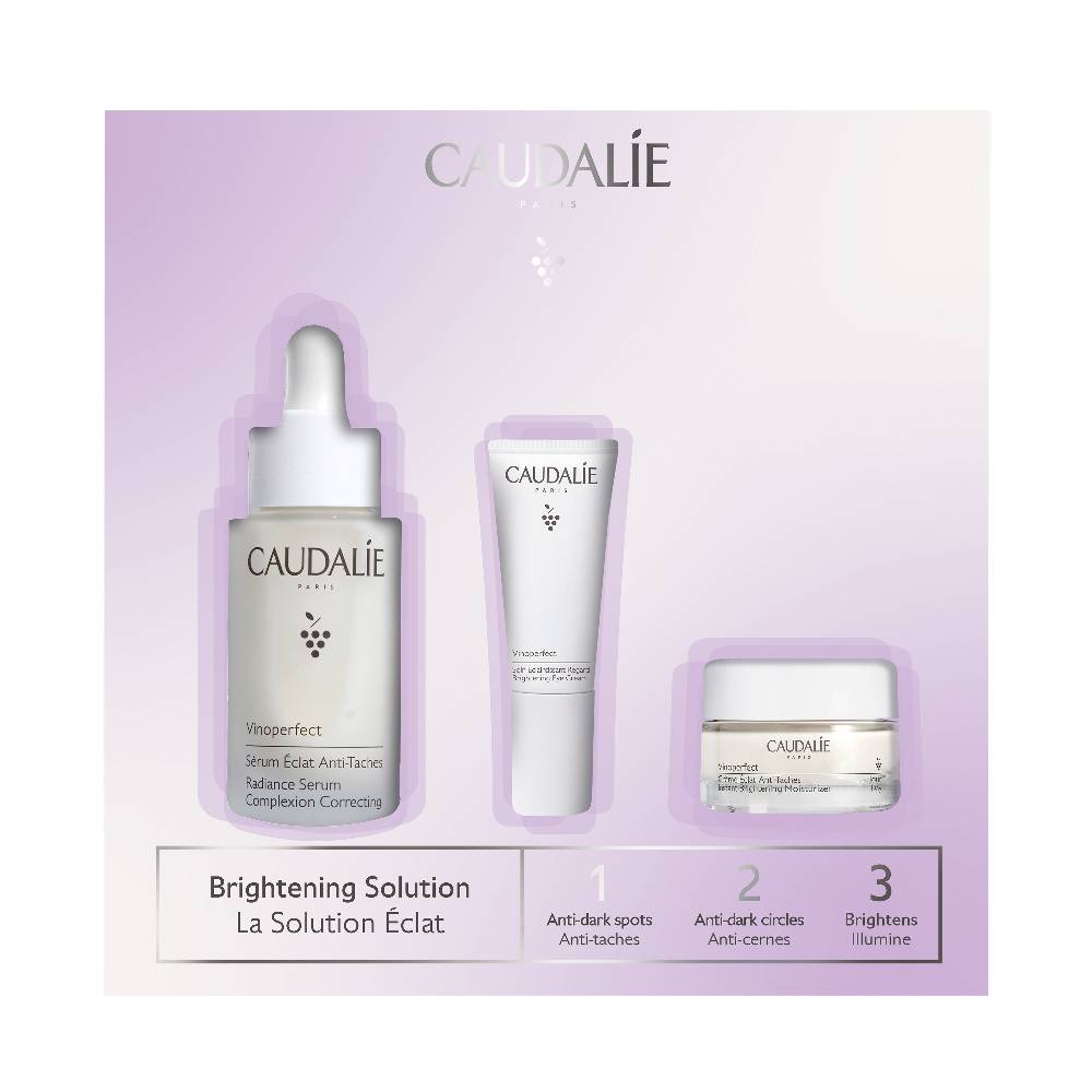 VINOPERFECT COFANETTO 1,2,3 2023 1 VINOPERFECT SIERO 30 ML + 1 VINOPERFECT CREMA ILLUMINANTE GIORNO 15 ML + 1 VINOPERFECT CONTORNO OCCHI ILLUMINANTE 5 ML - Farma Nice