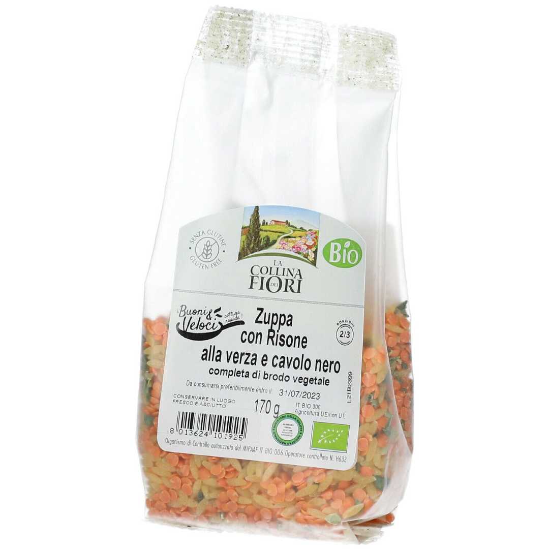 ZUPPA RISONE VERZA CAVOLO NERO BIO 170 G - Farma Nice