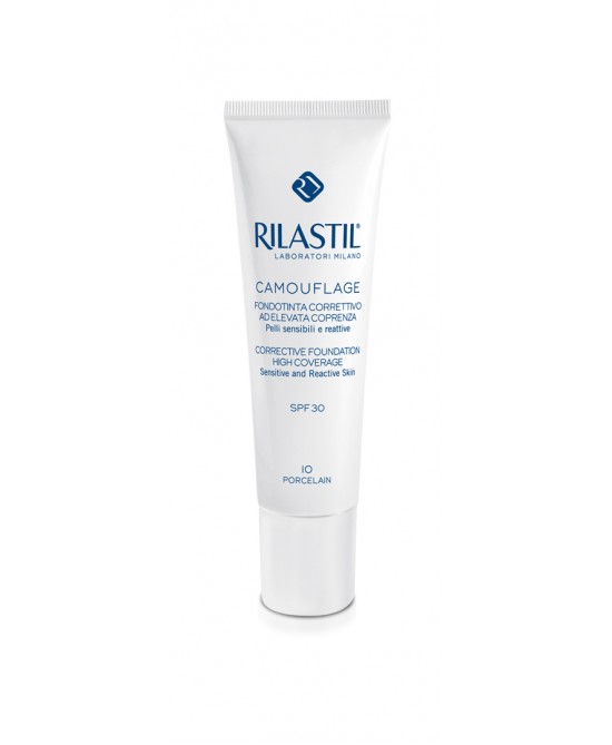 RILASTIL CAMOUFLAGE FONDOTINTA CORRETTIVO FLUIDO ELEVATA COPRENZA 30 30 ML - Farma Nice