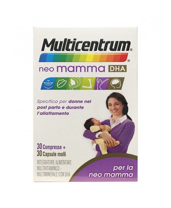 MULTICENTRUM NEO MAMMA DHA 30 COMPRESSE + 30 CAPSULE MOLLI - Farma Nice