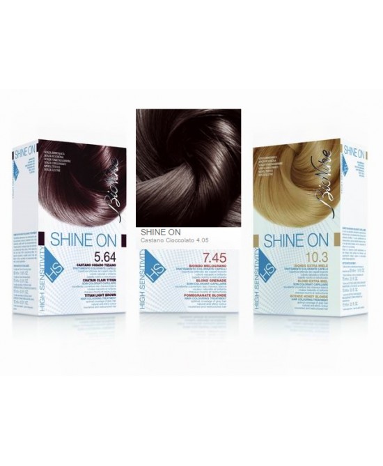 BIONIKE SHINE ON TRATTAMENTO COLORANTE CAPELLI CASTANO CIOCCOLATO 4.05 - Farma Nice