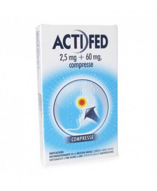 ACTIFED*12CPR 2,5MG+60MG - Farma Nice