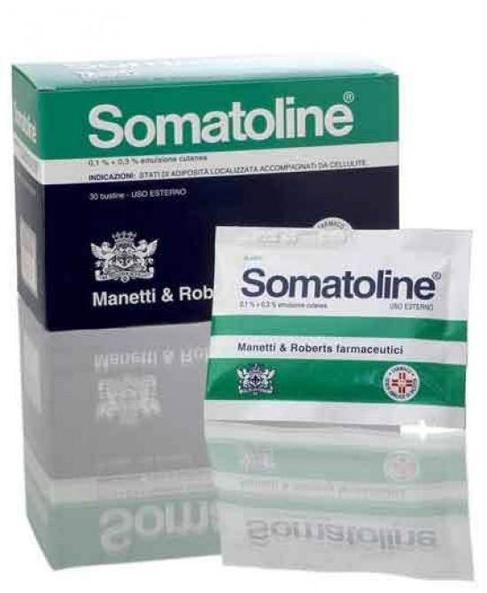 Somatoline 0,1% + 0,3% Emulsione Cutanea Anticellulite 30 bustine - Farma Nice