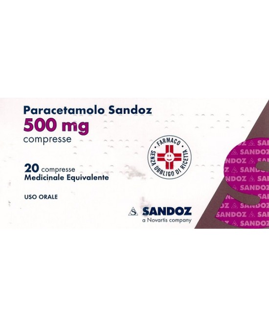 PARACETAMOLO SAND*20CPR 500MG - Farma Nice