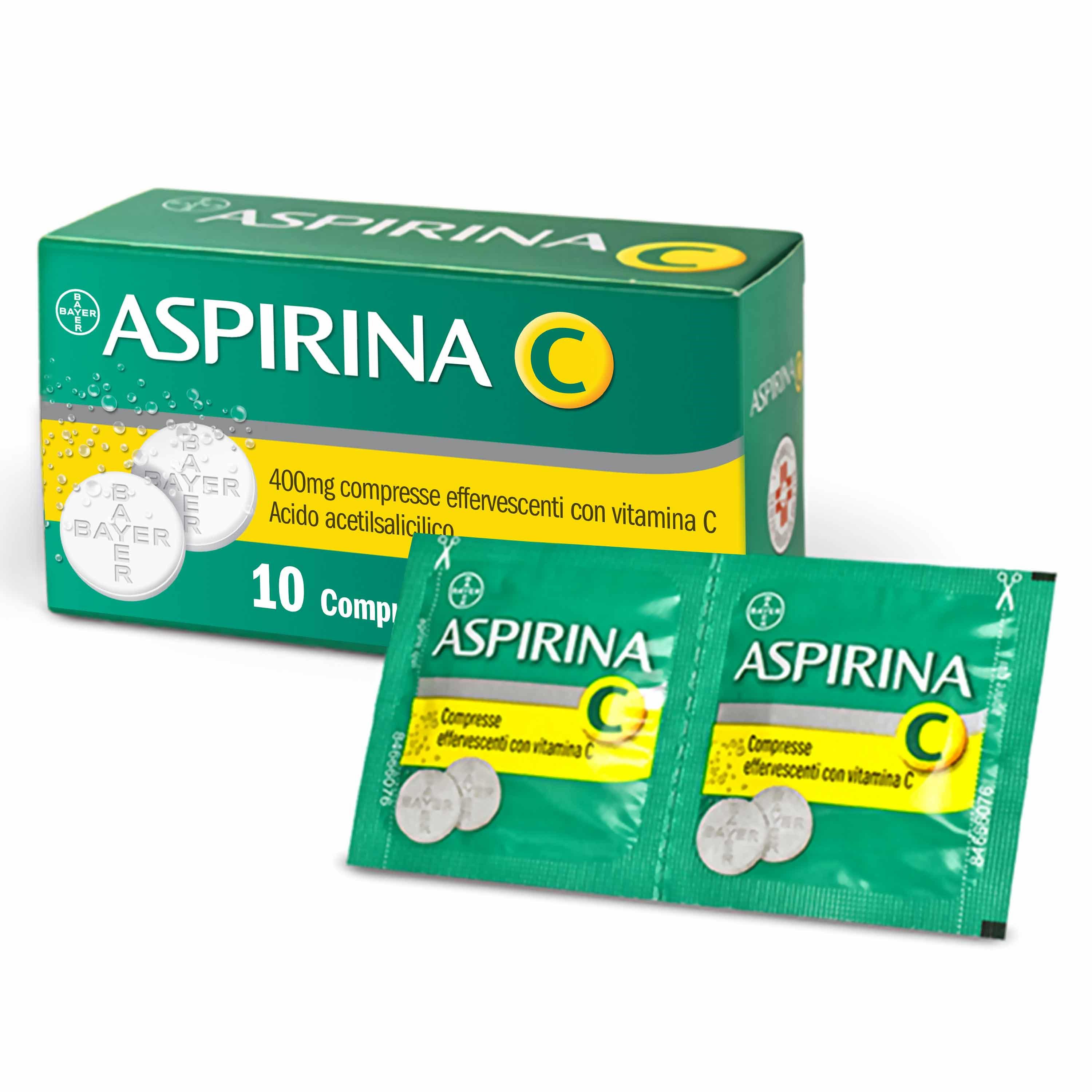 ASPIRINA C*10CPR EFF 400+240MG - Farma Nice