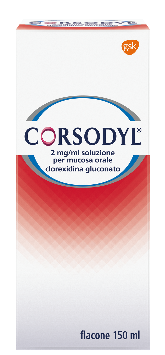 CORSODYL*SOLUZ 150ML 200MG/100 - Farma Nice