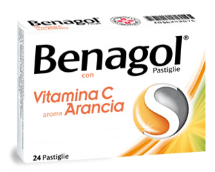 BENAGOL VIT C*24PAST ARANCIA - Farma Nice
