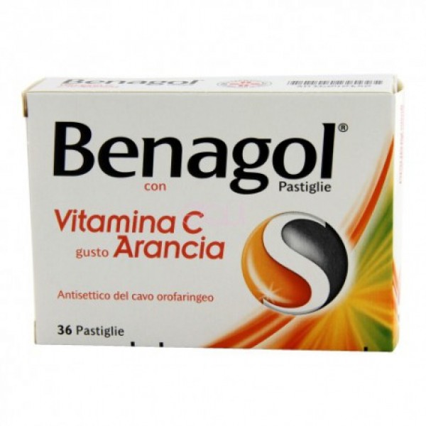 BENAGOL VIT C*36PAST ARANCIA - Farma Nice