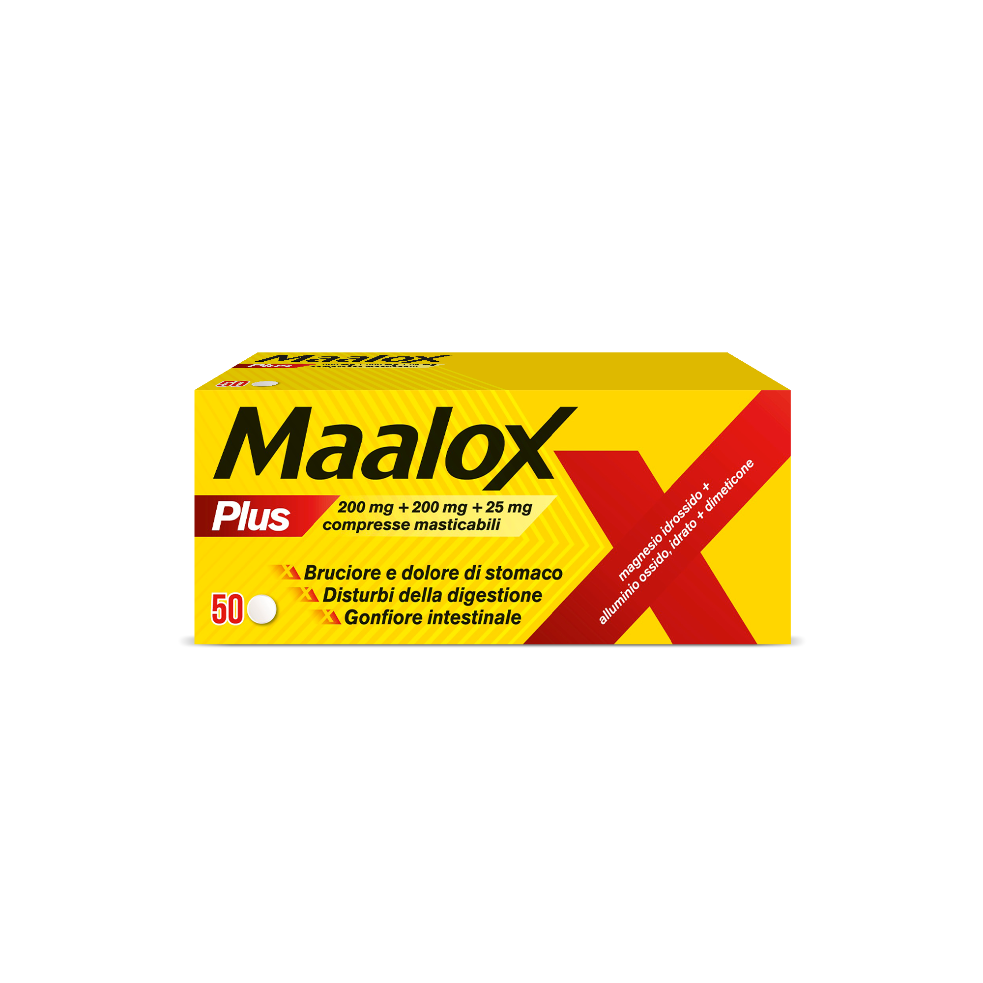 MAALOX PLUS*50CPR MAST - Farma Nice