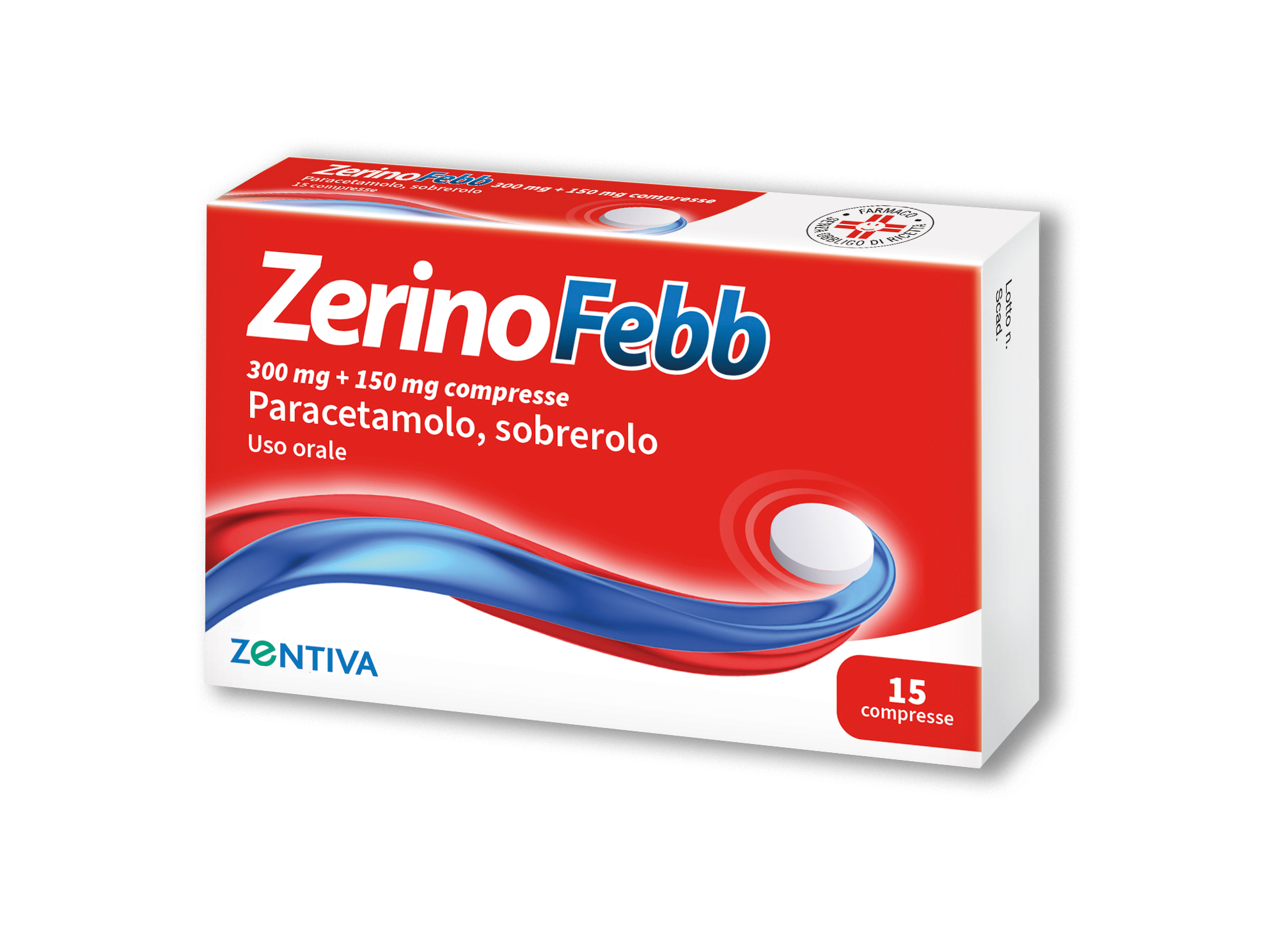ZERINOFEBB*AD 15CPR 300+150MG - Farma Nice