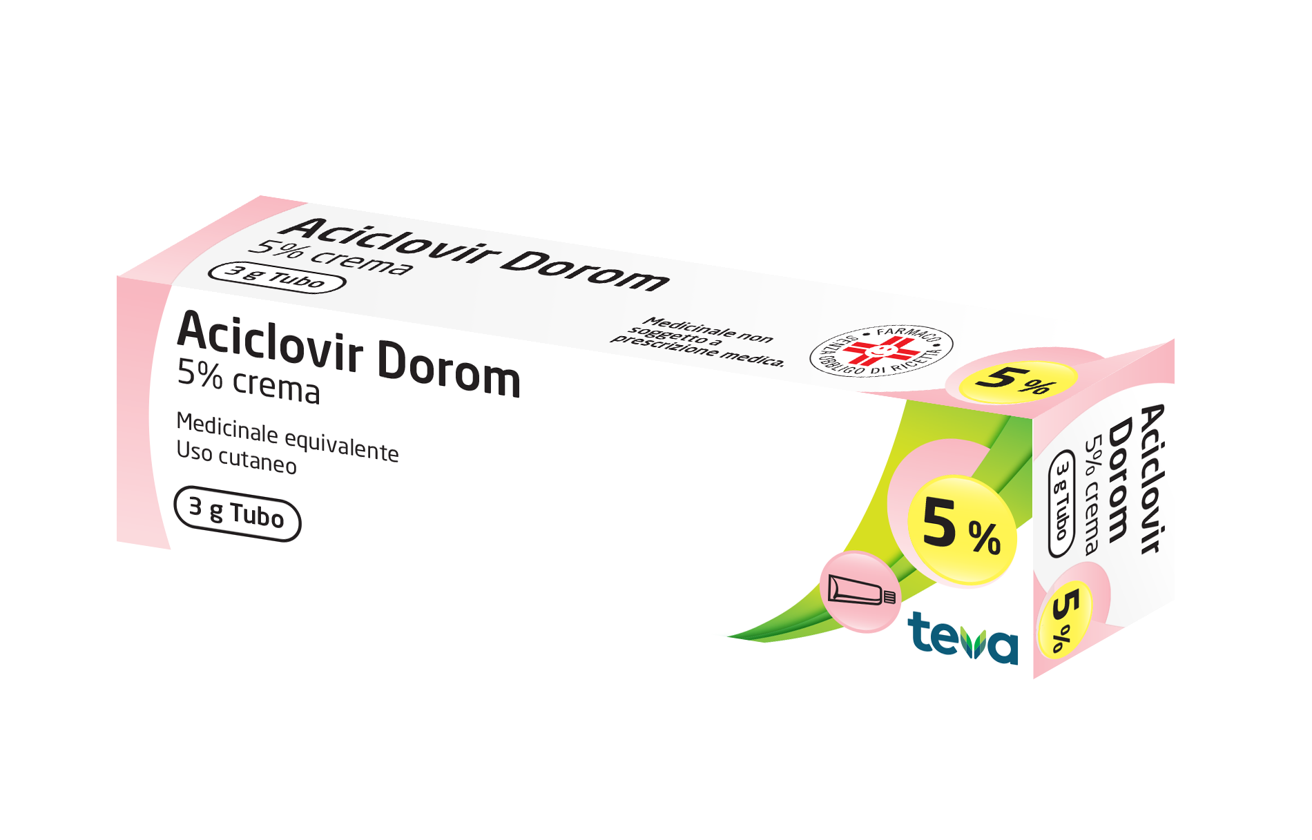 ACICLOVIR DOROM*CREMA 3G 5% - Farma Nice